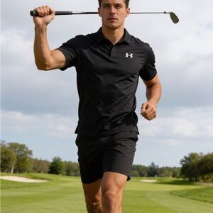 Under Armour Black Men's Performance Polo